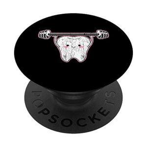 tooth funny apparel dentist orthodontist funny gift popsockets popgrip: swappable grip for phones & tablets