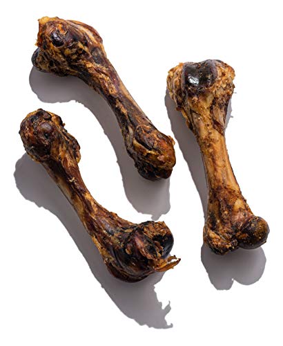 Jack&Pup Pork Femur Bones for Dogs Long Lasting | Gourmet Beef Dog Bones for Aggressive Chewers (4 Pack)