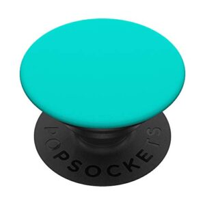 simple solid color chic bright turquoise design popsockets swappable popgrip