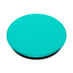 Simple Solid Color Chic Bright Turquoise Design PopSockets Swappable PopGrip