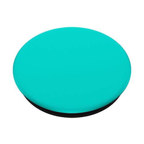 Simple Solid Color Chic Bright Turquoise Design PopSockets Swappable PopGrip