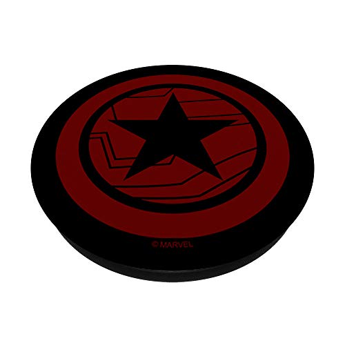 Marvel The Falcon And The Winter Soldier Bucky Red Logo PopSockets PopGrip: Swappable Grip for Phones & Tablets