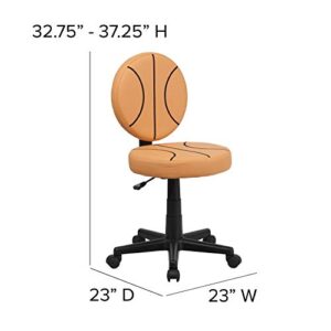 BizChair Basketball Swivel Task Office Chair