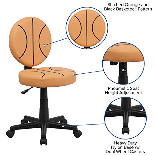 BizChair Basketball Swivel Task Office Chair