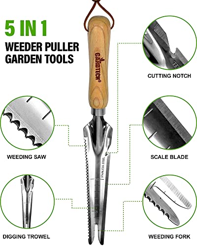 Hand Weeder Puller Tool, Dandelion Fork Weeding Knife Tool - 2023 New Garden Tool for Weeders Easy Quick Clean Removal Root Digging - Original Multi Use Garden