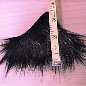 tyoungg Faux Fur Cat Kitten Clip on Ears Headband For Cosplay Kitten Play Comicon Cosplay Petplay (black kitten ears)