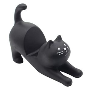 bolley joss desk cell phone holder stand cute stretching cat kitty for office free you hands home ornament