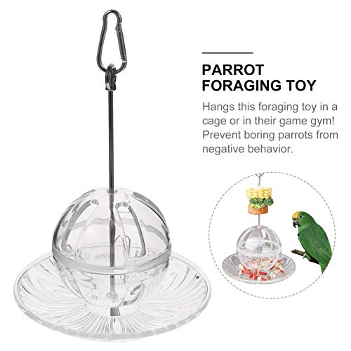 balacoo Bird Food Holder Bird Treat Skewer Bird Cage Hanging Toy Bird Bite Chew Toy Fruit Vegetable Fork for Parrot Pet Foraging Feeder Supplies