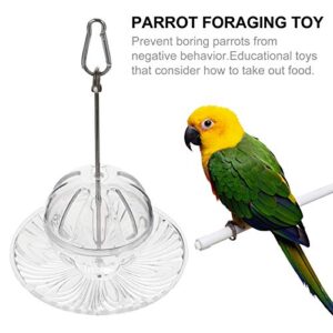 balacoo Bird Food Holder Bird Treat Skewer Bird Cage Hanging Toy Bird Bite Chew Toy Fruit Vegetable Fork for Parrot Pet Foraging Feeder Supplies