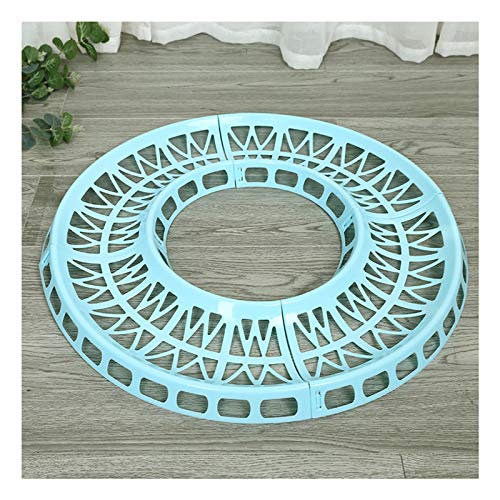 WishLotus Hamster Track 4Pcs, Hamster Jogging Exercise Ball Track Detachable DIY Hamster Running Track Doing More Activities Plastic Hamster Ball Track for 12cm, 14cm, 16cm, 18cm Running Balls (Blue)