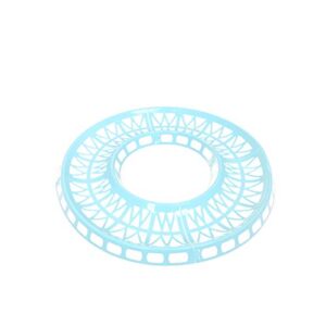 WishLotus Hamster Track 4Pcs, Hamster Jogging Exercise Ball Track Detachable DIY Hamster Running Track Doing More Activities Plastic Hamster Ball Track for 12cm, 14cm, 16cm, 18cm Running Balls (Blue)