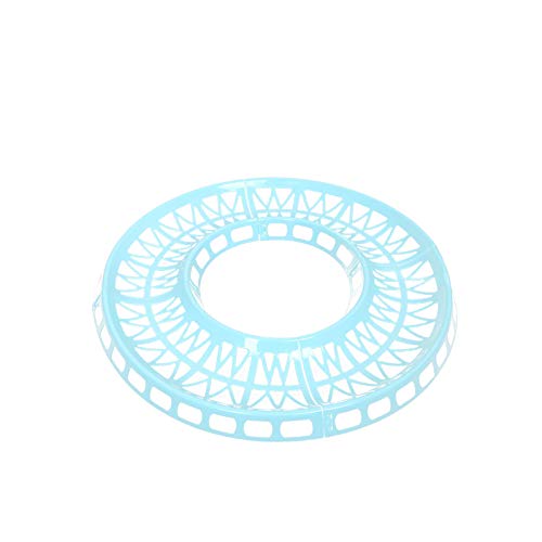 WishLotus Hamster Track 4Pcs, Hamster Jogging Exercise Ball Track Detachable DIY Hamster Running Track Doing More Activities Plastic Hamster Ball Track for 12cm, 14cm, 16cm, 18cm Running Balls (Blue)