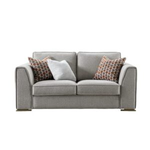 acanva luxury mid century modern linen-like living room sofa, 66“w, grey loveseat