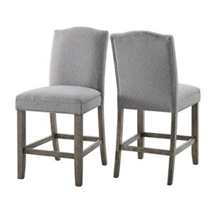 steve silver grayson counter chair, 20 x 24.5 x 41.5, driftwood
