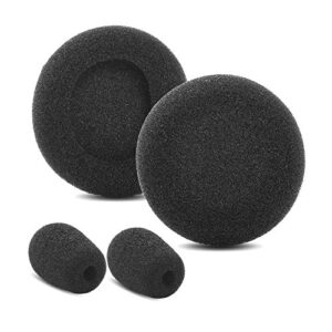 YDYBZB Ear Pads Foam Compatible with VXI BlueParrott B250-XT Plus B250XT B150 Headset Replacement Ear/Mic Cushion Kit 6 Pcs (Style 1)