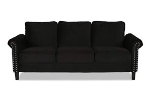 new classic furniture alani sofa, black