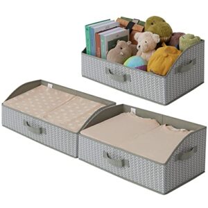 GRANNY SAYS Bundle of 3-Pack Trapezoid Closet Storage Bins & 3-Pack Closet Storage Bins with Lids