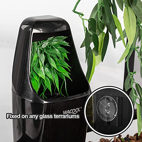 WACOOL Automatic Reptile Dripper, Reptile Drinking Fountain Water Dispenser for Chameleon Iguana Crested Gecko Lizard Amphibians