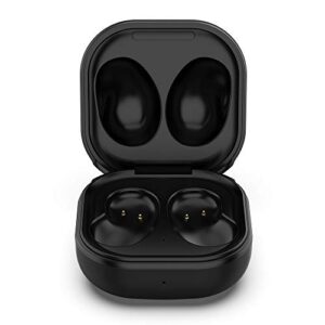 kissmart wired charging case for galaxy buds live, replacement charger dock station for samsung galaxy buds live sm-r180 wireless bluetooth 5.0 earbuds (black)