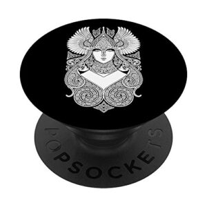 viking freyja symbol - norse mythology goddess popsockets swappable popgrip