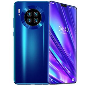 miqoo mate39 face identification 6.7in bang screen dual cards dual standby smartphone 6+64g blue 100-240vus