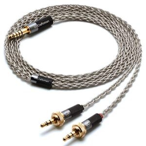 gucraftsman 6n single crystal silver upgrade headphones cable 4pin xlr/2.5mm/4.4mm balance headphone upgrade cable for sony mdr-z7 mdr-z7m2 mdr-z1r (4.4mm plug)