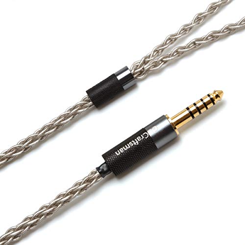 GUCraftsman 6N Single Crystal Silver Upgrade Headphones Cable 4Pin XLR/2.5mm/4.4mm Balance Headphone Upgrade Cable for Sony MDR-Z7 MDR-Z7M2 MDR-Z1R (4.4mm Plug)