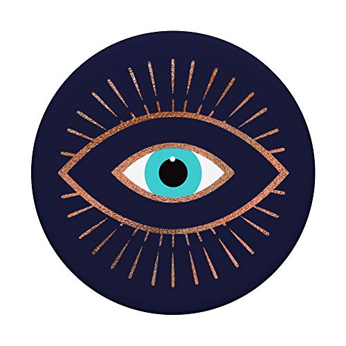 Rose Evil Eye Navy Blue PopSockets Swappable PopGrip