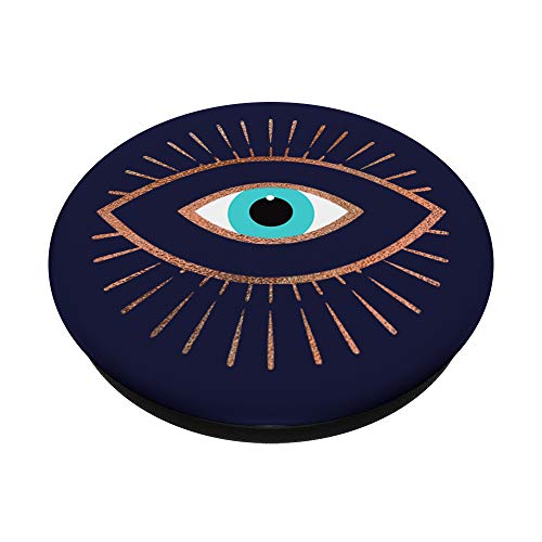 Rose Evil Eye Navy Blue PopSockets Swappable PopGrip