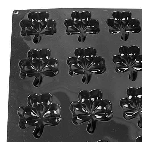 Sasa Demarle FX 4001 Flexipan Inspiration Silicone Mold with 24 Shamrock Cavities