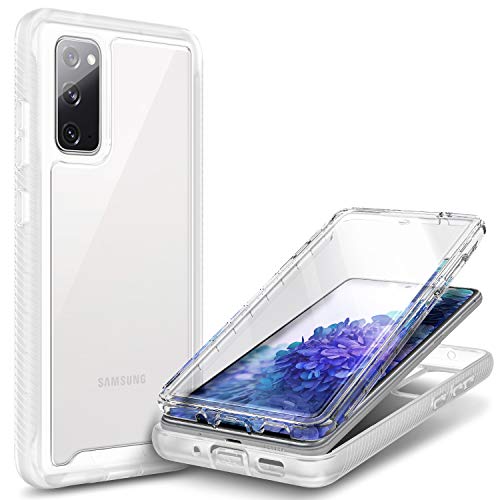 NZND Case for Samsung Galaxy Note 20/Note 20 5G with [Built-in Screen Protector], Full-Body Shockproof Protective Rugged Bumper Cover, Impact Resist Durable Phone Case (Clear)