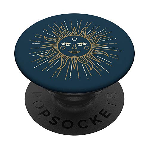 Sun Astrology Dark Blue PopSockets Swappable PopGrip