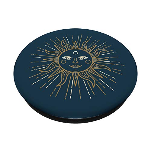 Sun Astrology Dark Blue PopSockets Swappable PopGrip