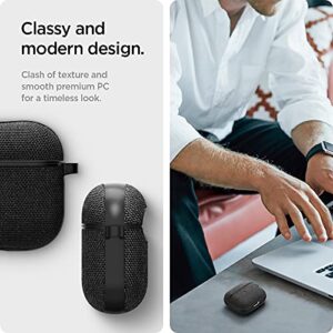 Spigen Urban Fit Designed for Airpods 3rd Generation Case with Keychain, Premium Fabric Airpods 3 Case (2021) - Black