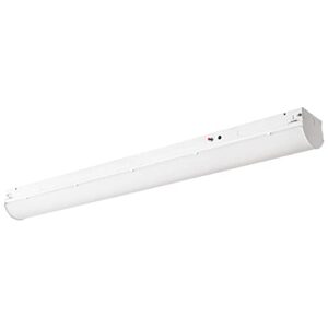 sunlite 85500 4-foot led linear strip light fixture, 19 watts, 120-277 volts, 50,000 hour, motion sensor, suspension and surface mounting, steel body, etl & dlc listed backup battery, 4000k cool white