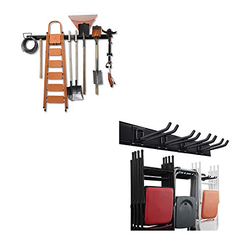 Wallmaster 15 PCS Tool Storage Rack Garage Storage Wall Mount & Garage Storage Tool Organizer System Heavy Duty Tools