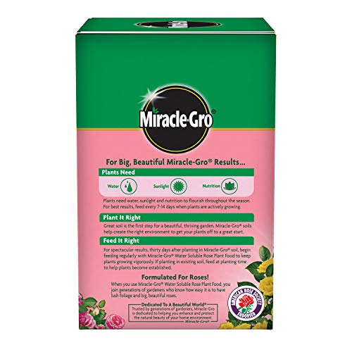 Miracle-Gro VB02199 Plant Food Water Soluble Rose, 1.5 lb,