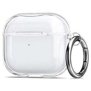 spigen ultra hybrid designed for airpods 3rd generation case with keychain, protective clear case for airpods 3 case (2021) - crystal clear