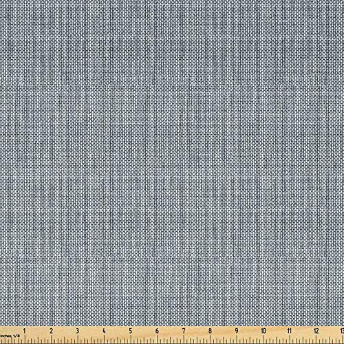 Ambesonne Faux Suede Fabric by The Yard Printed Home Texture, Durable and Washable Fabric for DIY Projects Indoor Outdoor Upholstery Decorative, 2 Yard, Pale Blue Gray