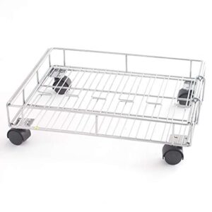 expandable rolling metal storage basket - home and kitchen storage solution