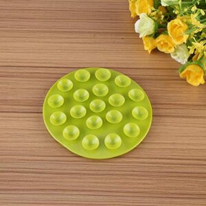 GLOGLOW Baby Place Mats, Baby Feeding Bowl Cup Anti Slip Placemat Kids Magic Suction Mat Double Sided Suckers Baby Feeding Bowl Cup Anti Slip Placemat(Green)