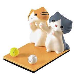 auhafaly cute cat smartphone stand phone holder cartoon animal japanese anime (pumpkin and gabriel)
