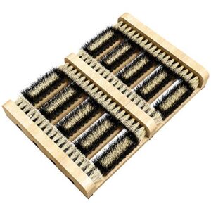 SCRUBIT Boot Scraper Brush – Flat Door Scrubber Mat - All Weather Shoes & Boots Cleaner, Removes Snow, Sand and Mud – 14.2 x 10 in. (1)