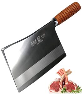 select master meat cleaver - professional chinese chef knife - heavy duty bone chopper kitchen knife - super thick blade - for home & restaurant from