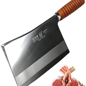 SELECT MASTER Meat Cleaver - Professional Chinese Chef Knife - Heavy Duty Bone Chopper Kitchen Knife - Super Thick Blade - for Home & Restaurant from