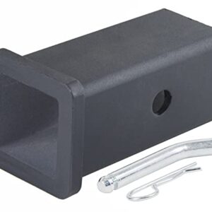 TOPTOW 64028HP Trailer Hitch Adapter 2-1/2" to 2" Hitch Reducer Sleeve Carbon Steel, 5/8 inch Pin & Clip Included