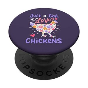 chicken hen love cute funny gift popsockets popgrip: swappable grip for phones & tablets