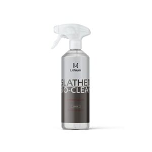 lithium slather bio- cleanse is a revolutionary new concept in leather care and leather conditioning. slather is made to hydrate, clean and condition bio based surfaces such as leather.