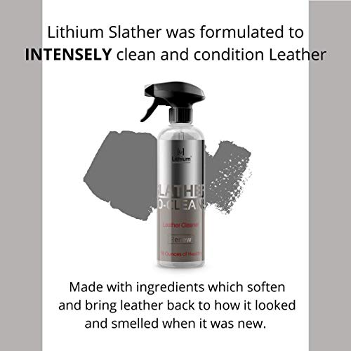 Lithium Slather Bio- Cleanse is a Revolutionary New Concept in Leather Care and Leather Conditioning. Slather is Made to Hydrate, Clean and Condition Bio Based Surfaces Such As Leather.