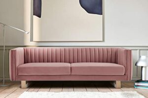 armen living delilah sofas, 86" w, blush